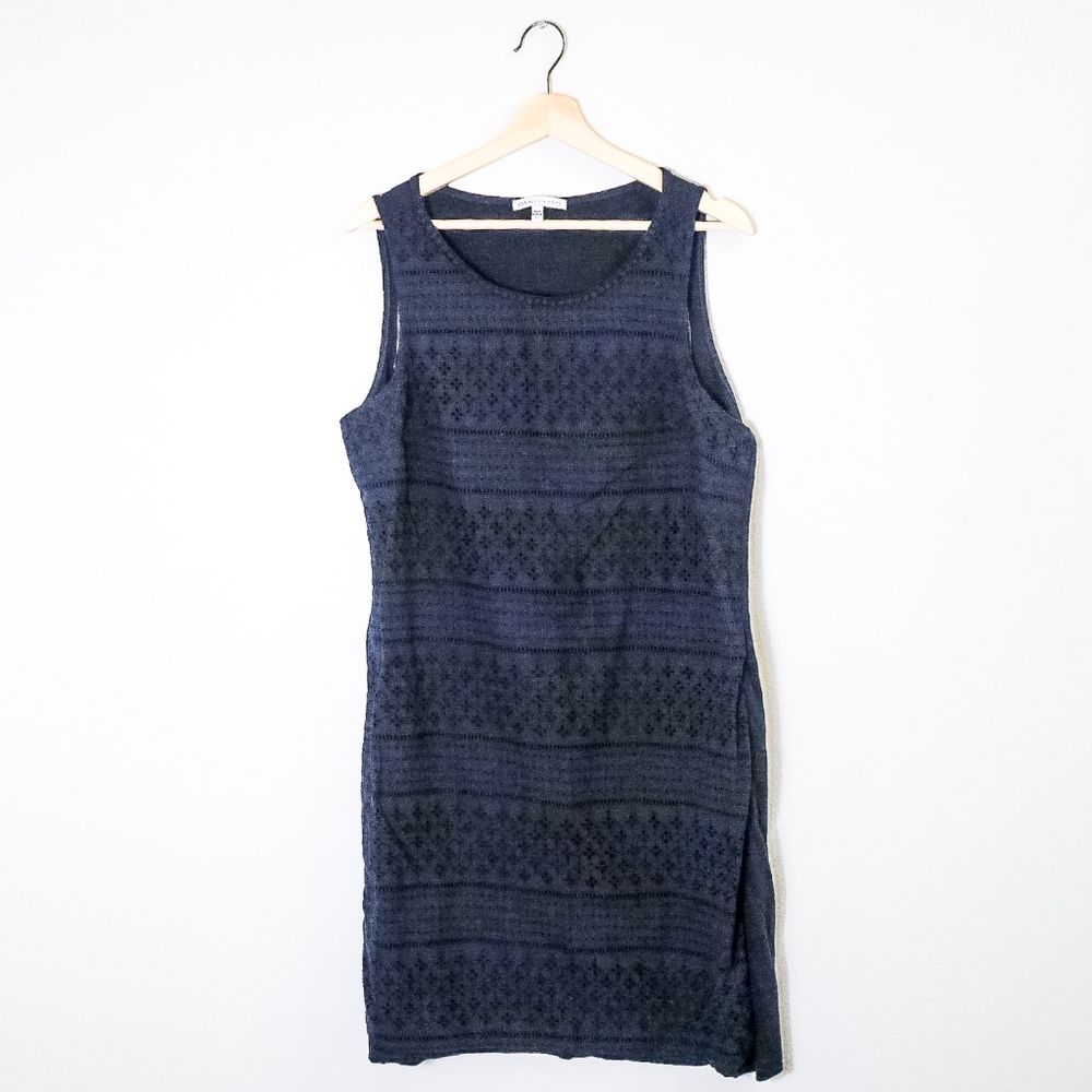 NWOT Annalee + Hope Embroidered Dress in Navy L